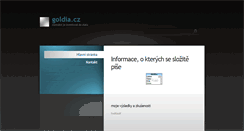 Desktop Screenshot of goldia.cz